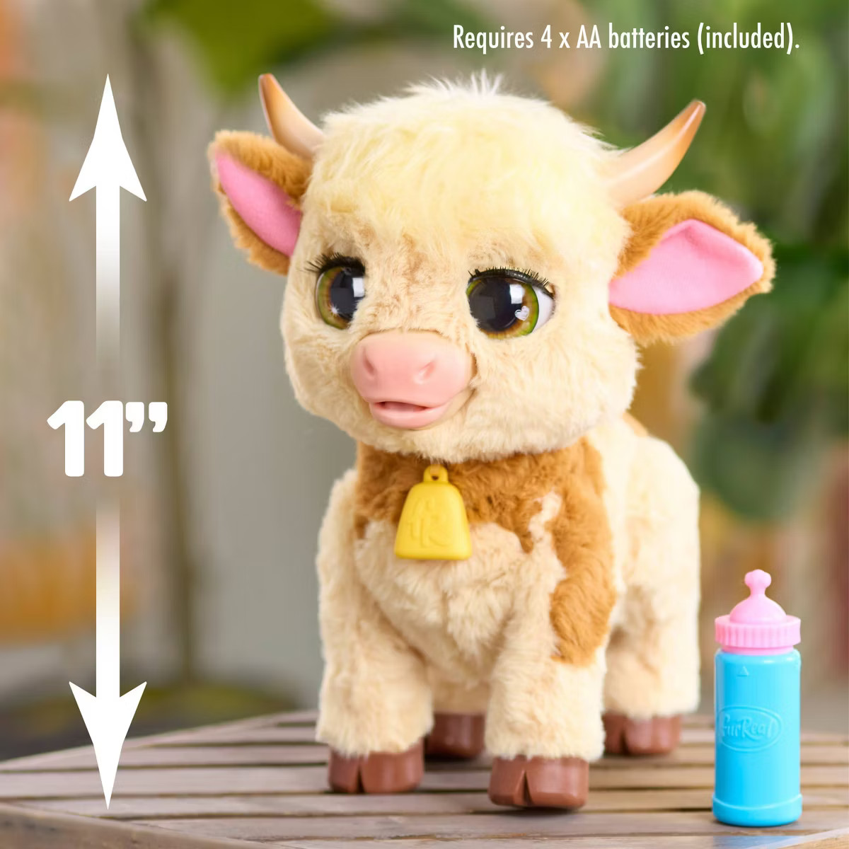 furReal Maggie the Feed and Follow Cow 11" Interactive Highland Mini Cow for Boys and Girls Ages ... | Target