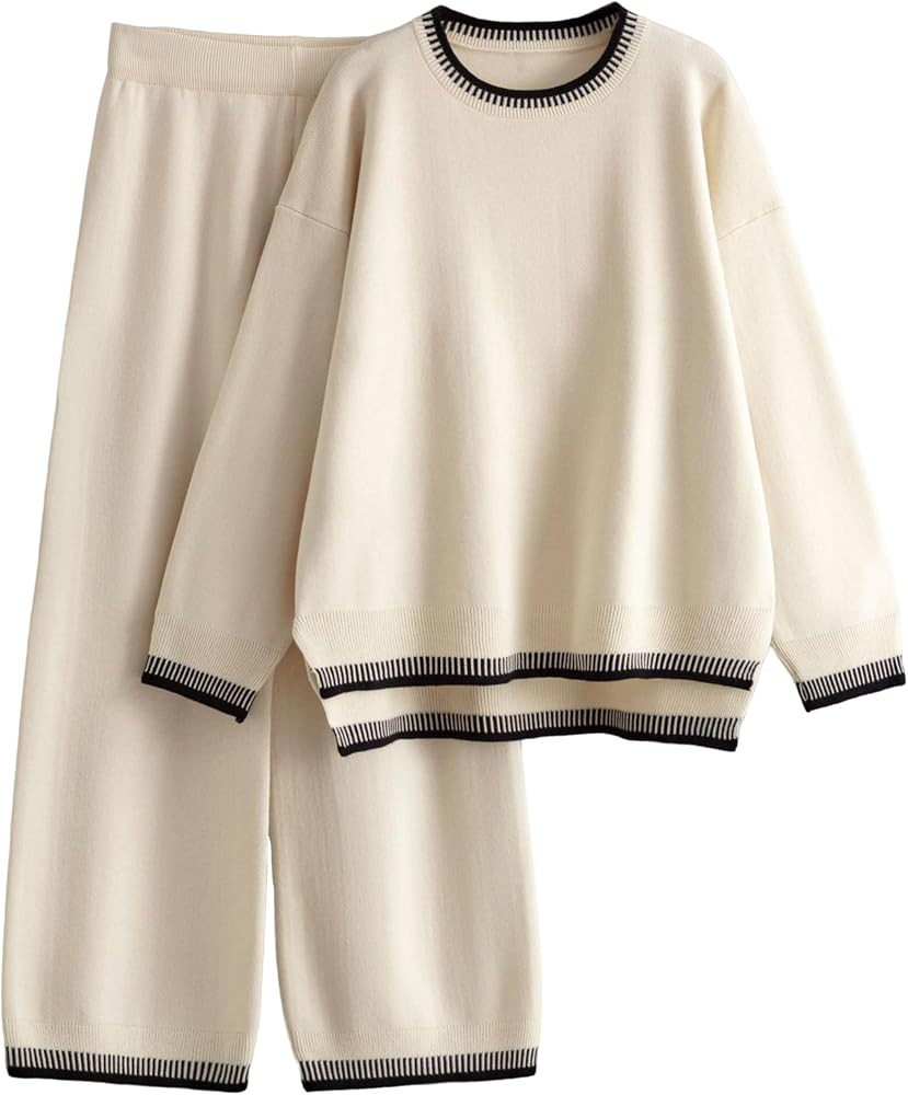 Tanming Womens 2 Piece Sweater Sets Lounge Set Tracksuits | Amazon (US)