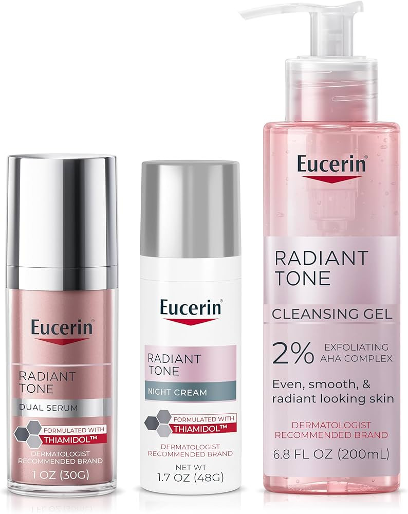 Eucerin Radiant Tone Dual Serum Dark Spot Corrector, Serum with Thiamidol and Hyaluronic Acid + F... | Amazon (US)