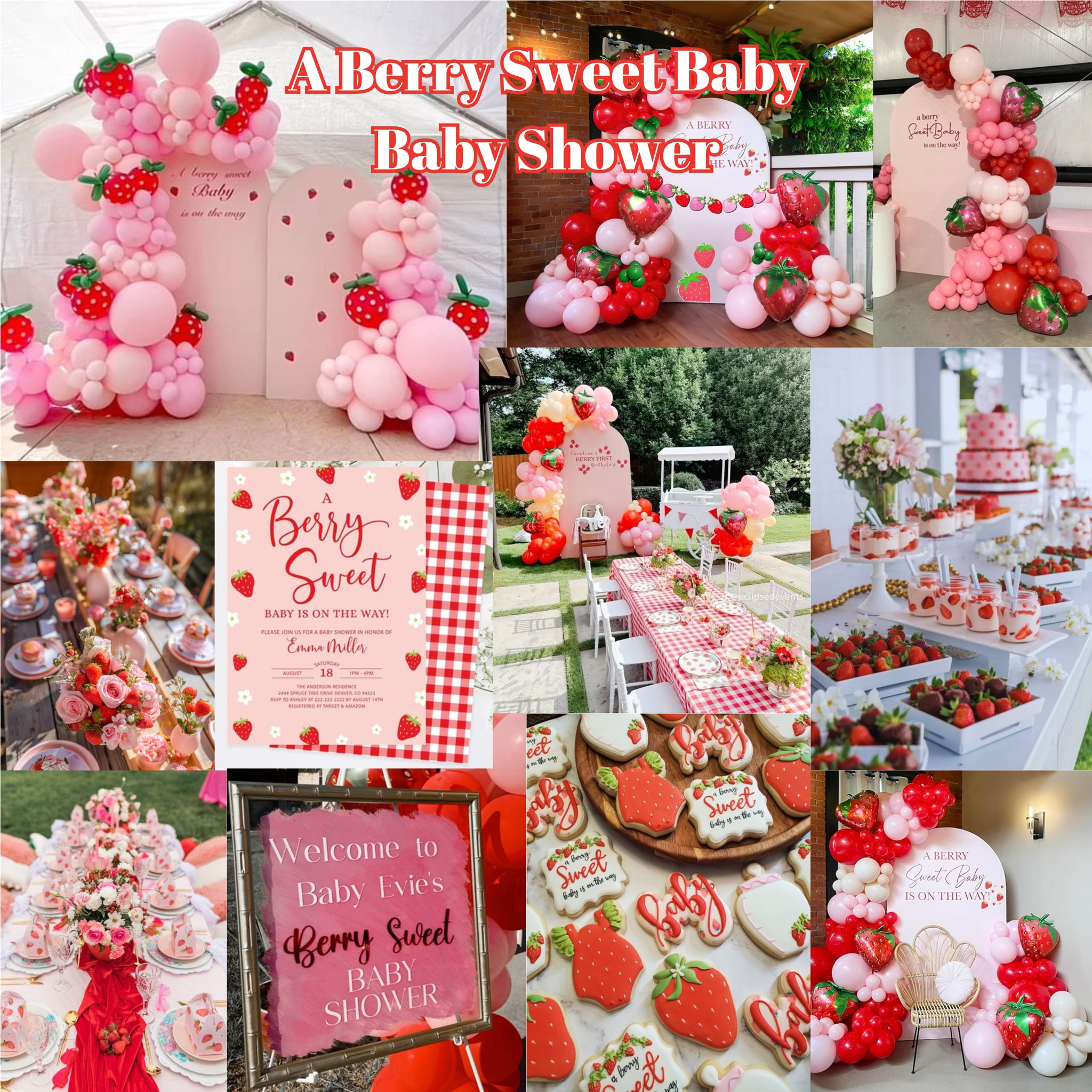 Celebrating the sweetest little blessing with the cutest berry adorable theme! 🍓💗 A berry sweet baby girl is on the way, and we couldn’t be more excited! 🍼✨ Ready to throw your own berry-inspired bash? Check out my link for all the decorations you’ll need to make it unforgettable! 🌸🍓 #BerrySweetBabyShower #BabyGirlLove #ShowerGoals



#LTKBaby #LTKParties #LTKFamily