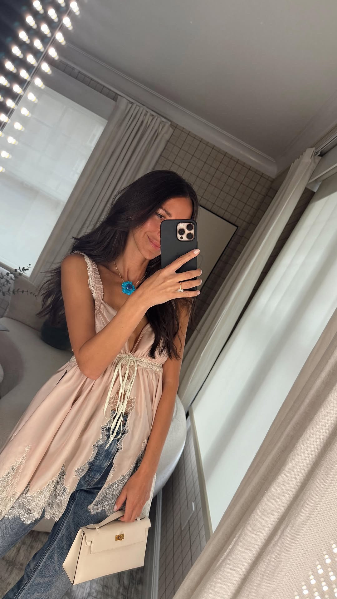 This top will be on repeat for me all summer. From Chloe but linked similar 🤍