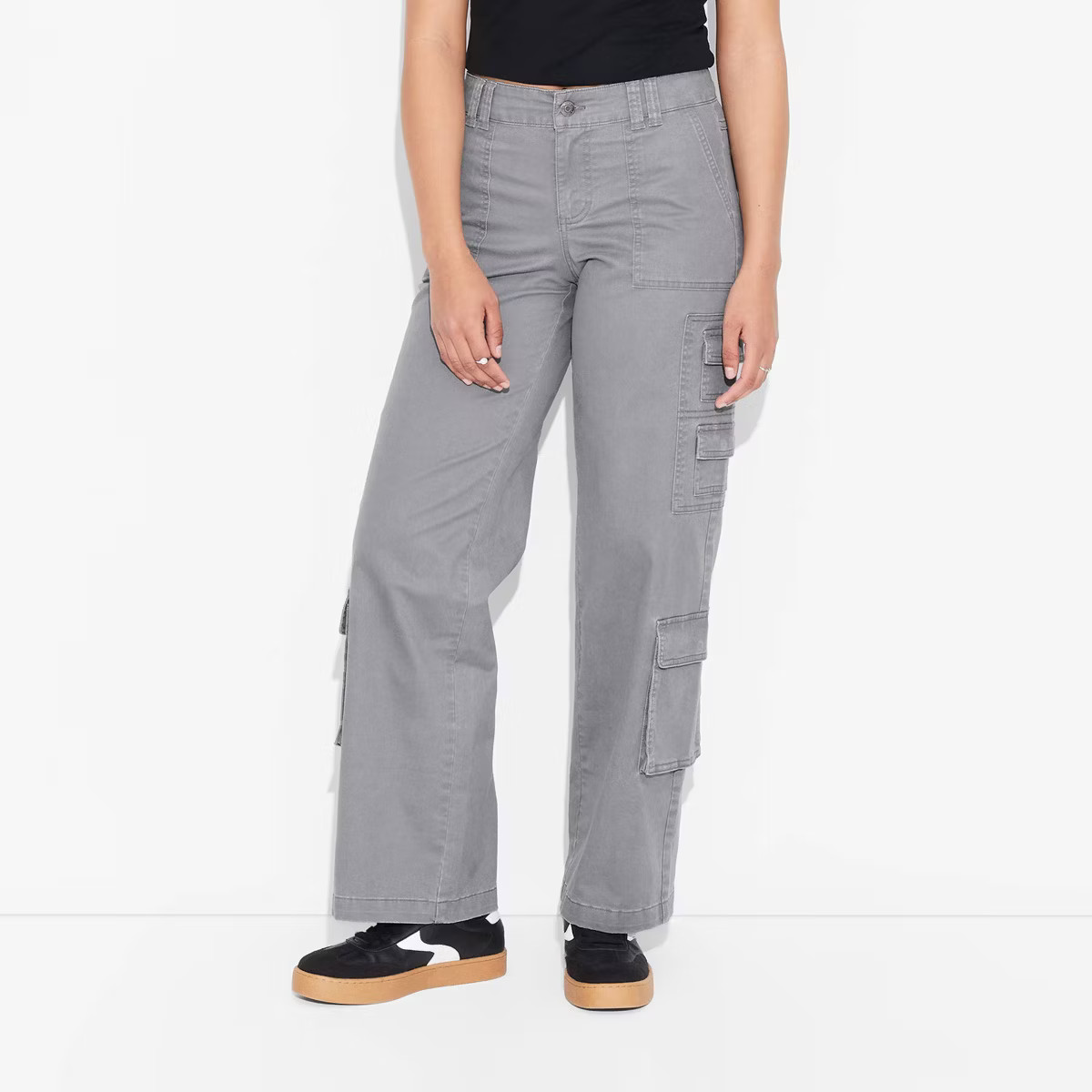 Women's Mid-Rise Straight Leg Cargo Pants - Wild Fable™ | Target