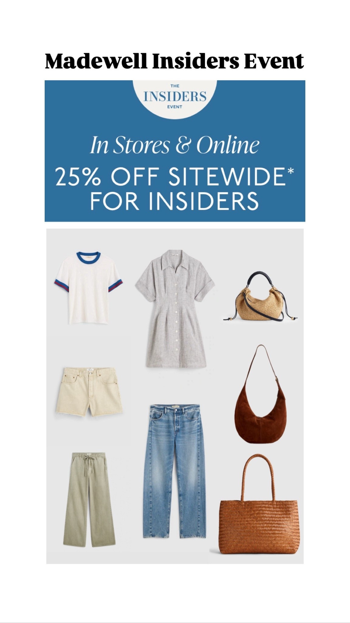 Madewell Insiders Event 


#LTKSeasonal #LTKSaleAlert #LTKOver40