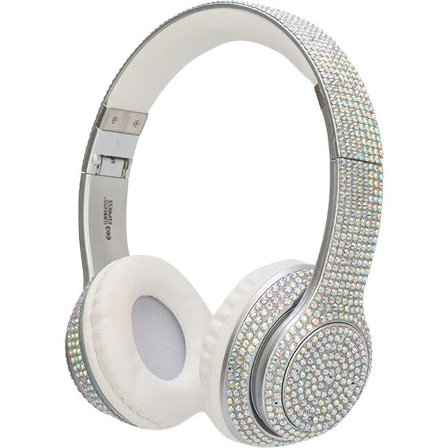 Iridescent Bling Headphones with LED Speakers | Maisonette