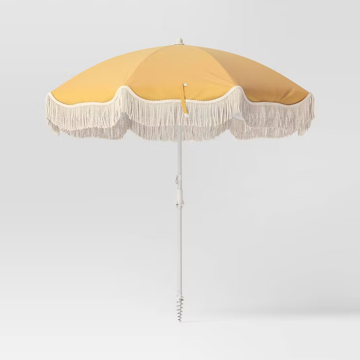 6' Umbrella with Fringe - Threshold™ | Target