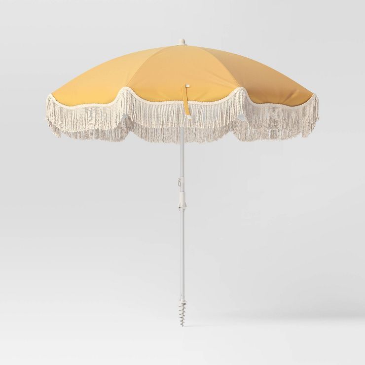 6' Umbrella with Fringe - Threshold™ | Target
