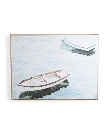 40x30 Resting Sailboats Framed Wall Art | TJ Maxx