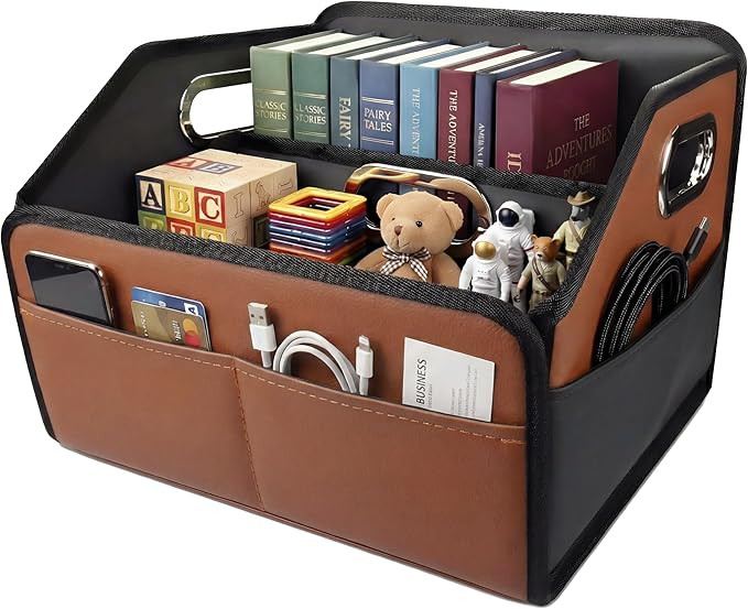 Noaman Car Organizer - 2025 Upgraded Leather Car Storage Organizer for Front Back Seat or Floor w... | Amazon (US)