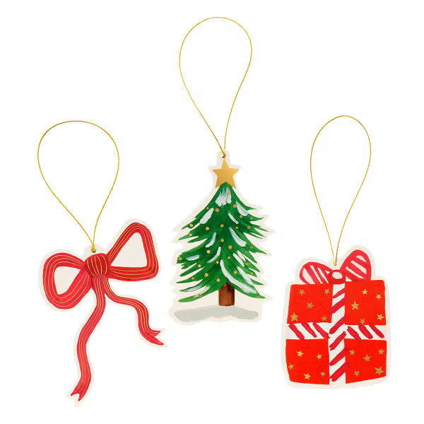 Design Design Tidy Tidings Gift Tags Pkg/6 | The Container Store