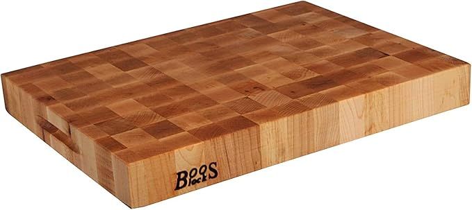 John Boos Large Maple Wood Cutting Board for Kitchen 20 x 15 Inches, 2.25 Inches Thick Reversible... | Amazon (US)