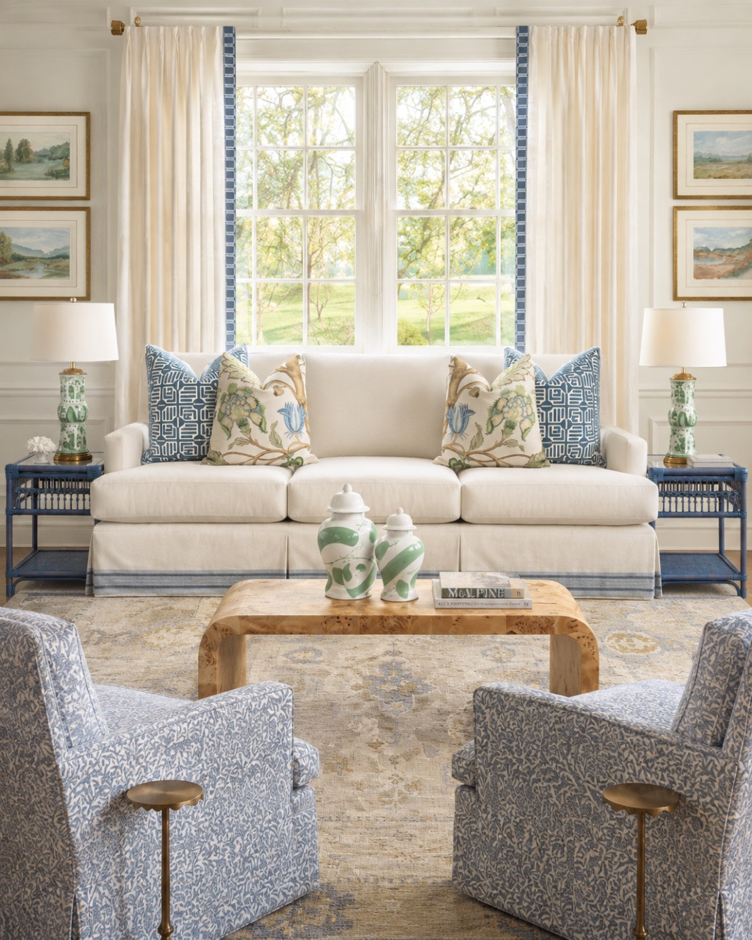 A living room design that feels classic, curated, and effortlessly inviting 🤍✨ Layered with soft blues, timeless patterns, and cozy textures that never go out of style.

Swipe to see the vision board behind the design and how ChatGPT turned it into reality.

Living Room Design | traditional living room | timeless living room | classic living room | Grandmillennial living room | blue and green living room

#LTKSaleAlert #LTKHome