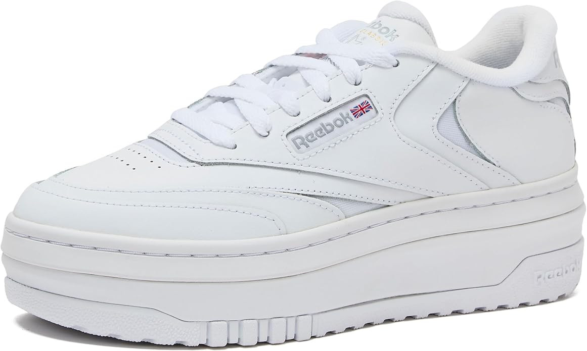Reebok Club C Extra Platform Sneakers for Women - White Casual Tennis Women's Fashion Sneakers - ... | Amazon (US)