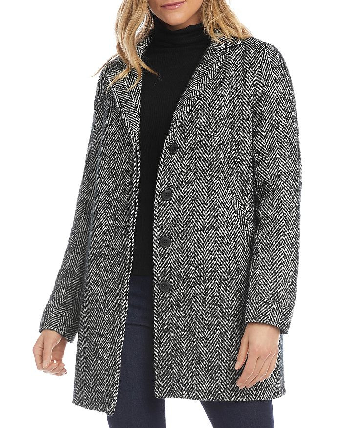 Chevron Tweed Coat | Bloomingdale's (US)