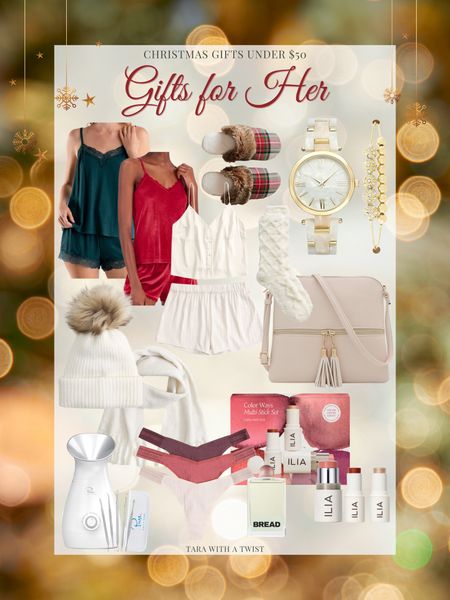 Gifts under $50! Gifts for Her! 

Christmas gifts. Christmas gift guide. Christmas pajamas. Christmas gifts for her. Gifts on a budget. 

#LTKfindsunder50 #LTKGiftGuide #LTKHoliday