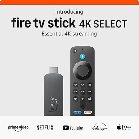 Amazon Fire TV Stick 4K Select (newest model), start streaming in 4K, AI-powered search, and free... | Amazon (US)