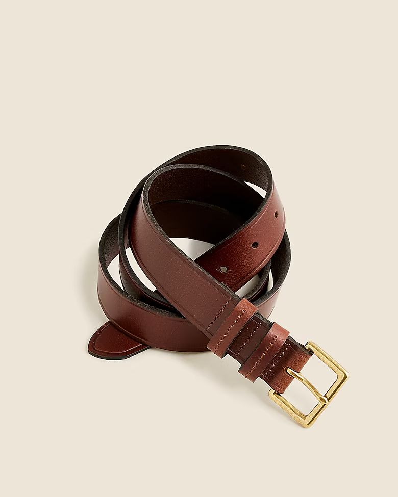 Italian pull-up leather belt | J.Crew US