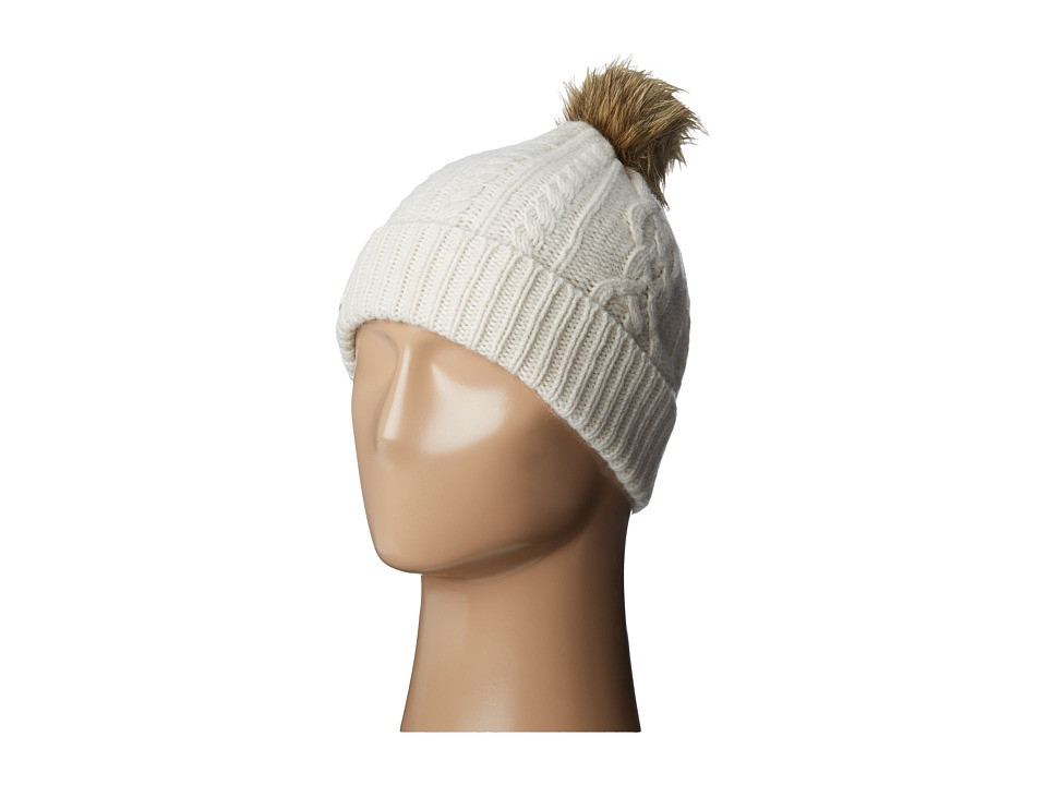 SOREL - Addington Lux Pompom Beanie (Bisque) Beanies | 6pm