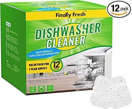 Finally Fresh Dishwasher Cleaner And Deodorizer, Dishwasher Cleaner Tablets to Remove Limescale a... | Amazon (US)
