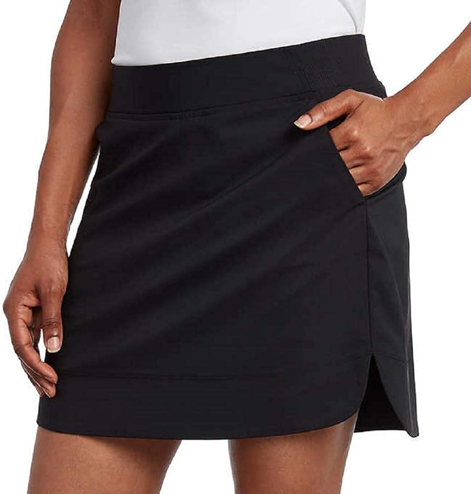 Cypress Club Women's Skort Built-in Shorts Tummy Smoothing (Small, Black) | Amazon (US)