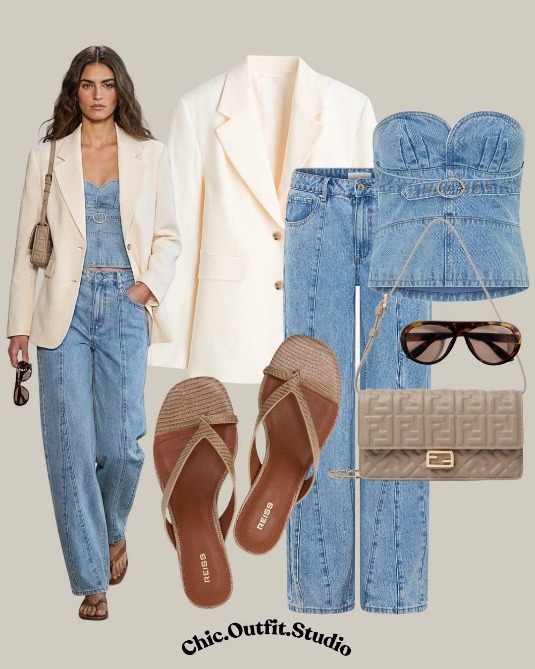 Cream Blazer & Denim Soft Tailoring

💫A cream blazer paired with a denim-on-denim base creates a modern, softly tailored spring look. The structured blazer elevates the casual denim, while flat sandals and a woven bag keep the outfit relaxed and wearable—perfect balance between polished and effortless.

💫Ideal for weekend lunches, drinks with the girls, casual meetings, or warm spring days in the city.

💫Tags: cream blazer outfit women, denim on denim outfit, spring blazer outfit, casual chic outfit women, flat sandals outfit, neutral spring outfit women, european chic outfit, everyday elevated outfit, denim outfit ideas women, minimalist spring style, transitional weather outfit


#LTKjeans #LTKbag #LTKspring