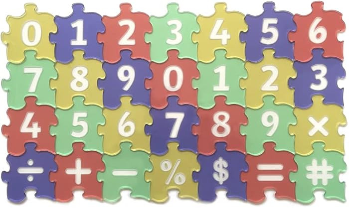 Jumblez Puzzles Set, 28pcs Acrylic Puzzle Pieces for Toddlers, Educational Learning Toy, Alphabet... | Amazon (US)