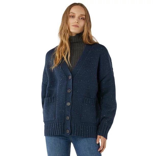 Free Assembly Women's Grandpa Sweater - Walmart.com | Walmart (US)