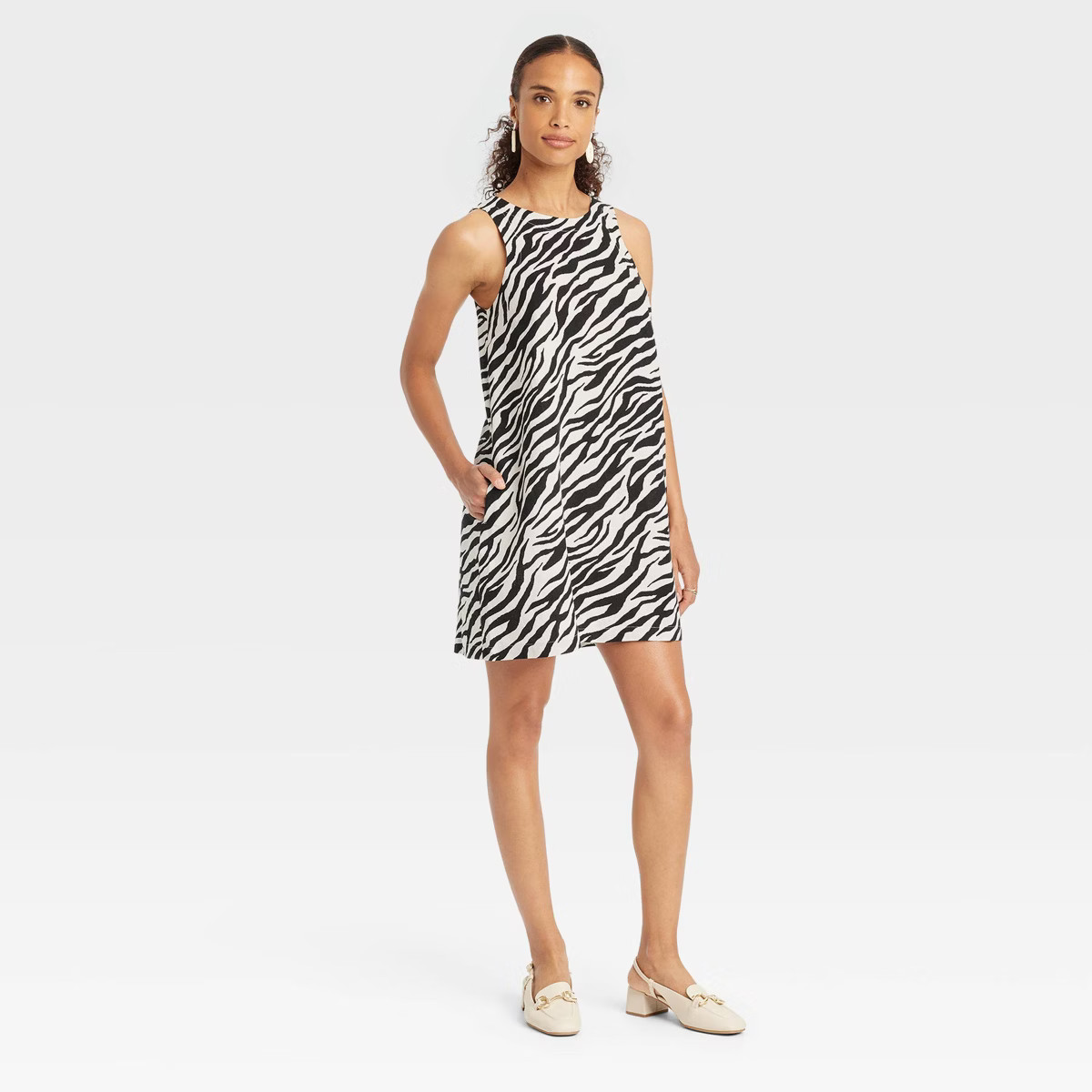 Women's Linen Mini Shift Dress - A New Day™ | Target