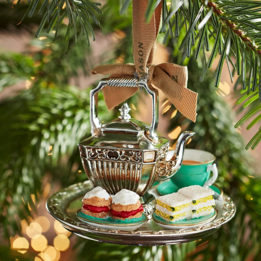 Fortnum's Afternoon Tea Tray Christmas Decoration | Fortnum & Mason