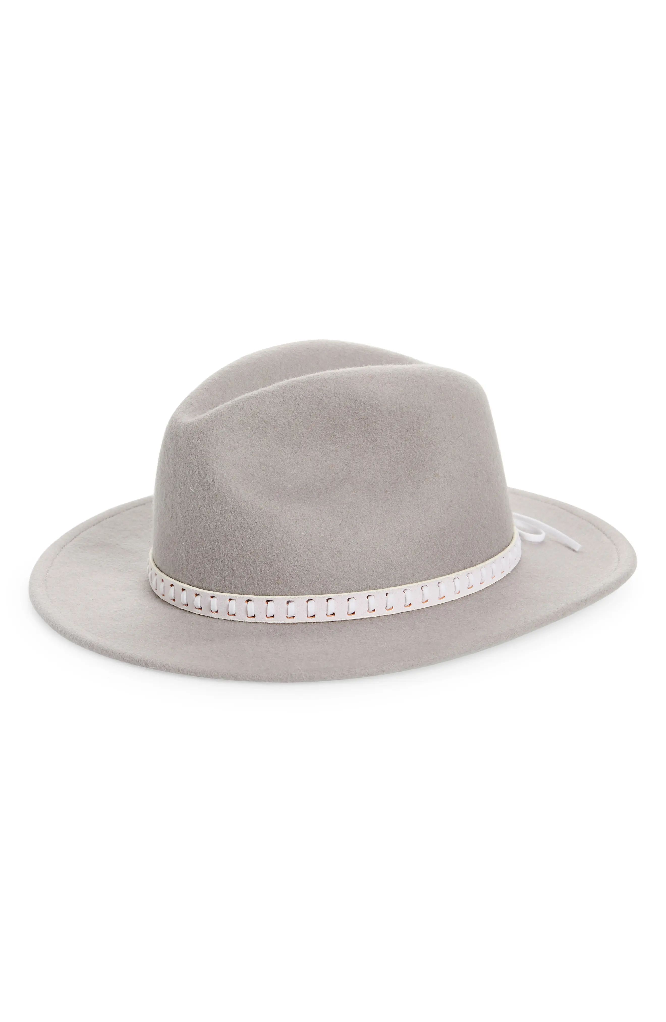 Treasure & Bond Felt Panama Hat in Grey Light Combo at Nordstrom | Nordstrom