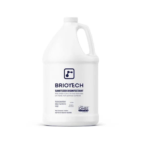 Briotech Sanitizer Disinfectant, Hypochlorous Disinfectant, Deodorizing, OMRI Certified, 1 Gallon | Walmart (US)