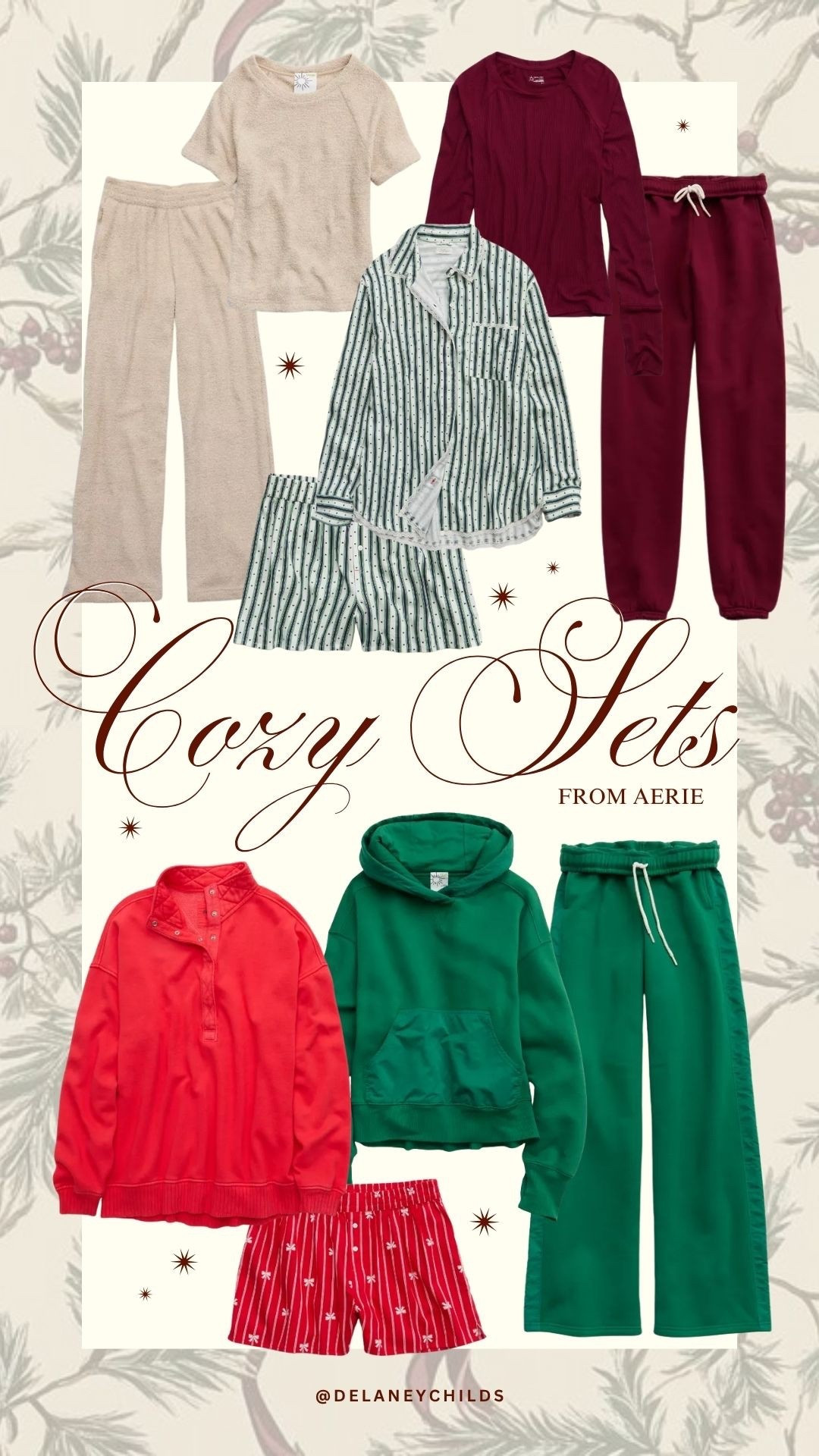 The coziest matching sets from @aerie! ✨ #AerieREAL #AeriePartner

#LTKSeasonal #LTKHoliday