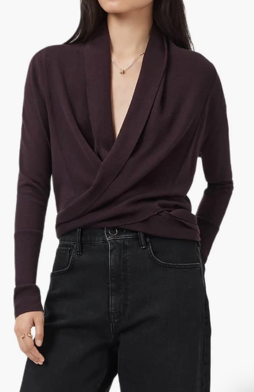 Wrap sweater 
Sweater 