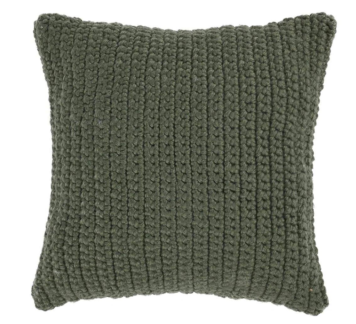 Outdoor Forest Green Handwoven Pillow - Set of Two | Mintly Home