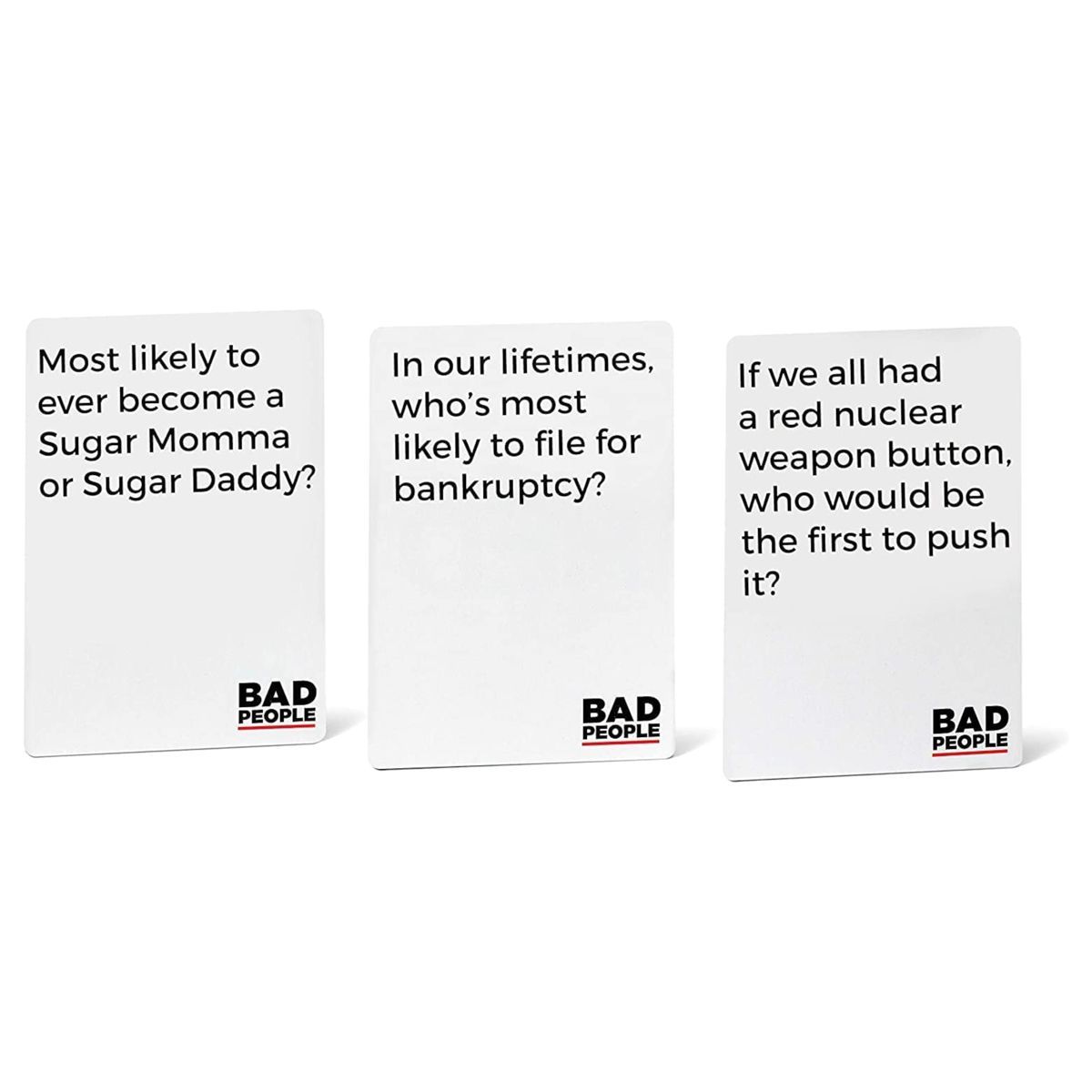 BAD PEOPLE White Expansion Pack (100 New Question Cards) - The Party Game You Probably Shouldn't ... | Target