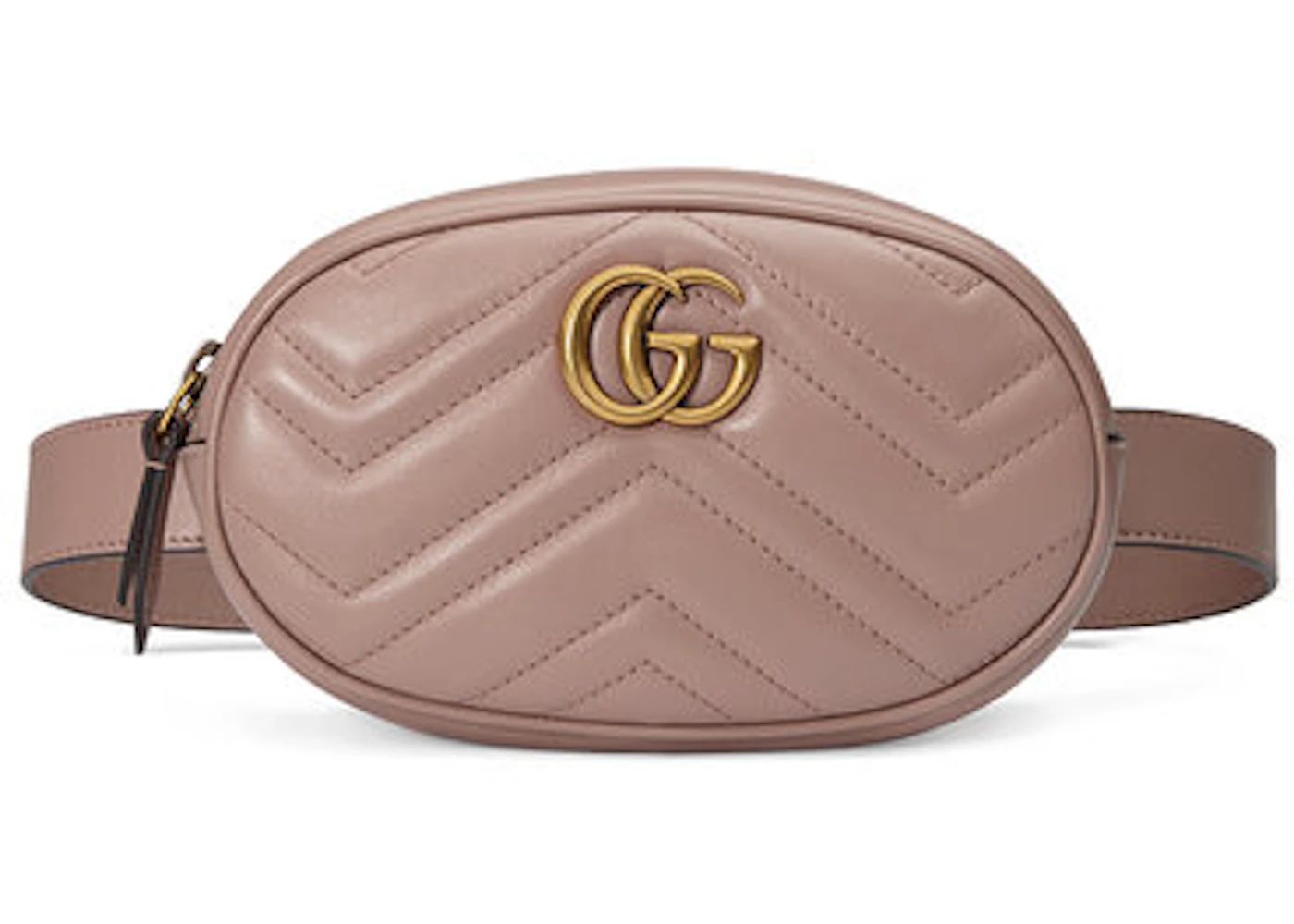 Gucci GG Marmont Belt BagMatelasse Dusty Pink | StockX