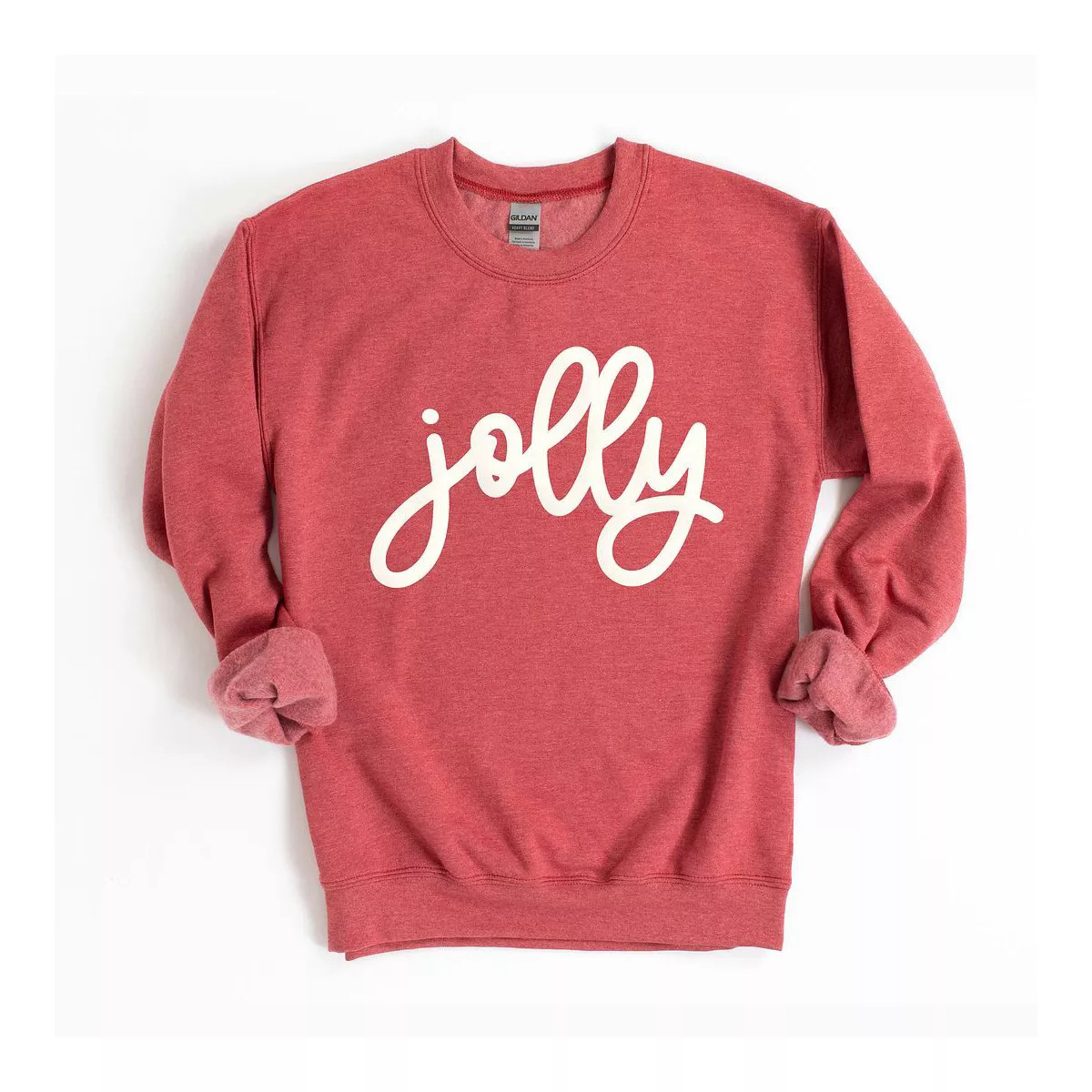 Simply Sage Market Women's Graphic Sweatshirt Jolly Bold Cursive Puff Print | Target