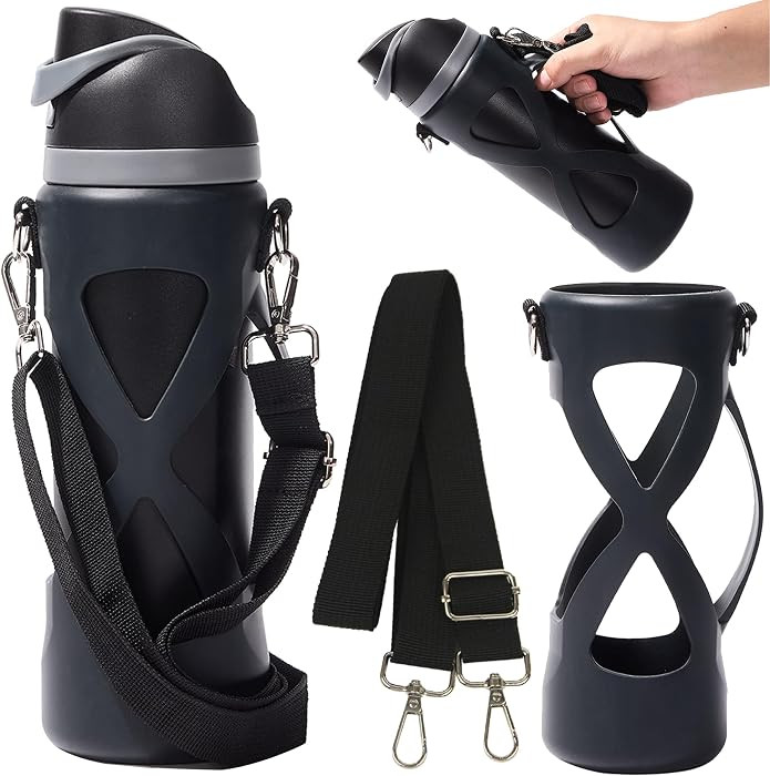 Silicone Boot with Handle for Owala Freesip Water Bottle 24 Oz, Water Bottle Carrier Grip Accesso... | Amazon (US)