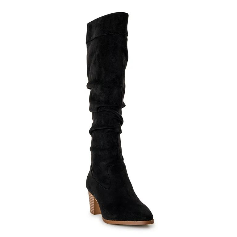 Time and Tru Women's Tall Slouch Boots - Walmart.com | Walmart (US)