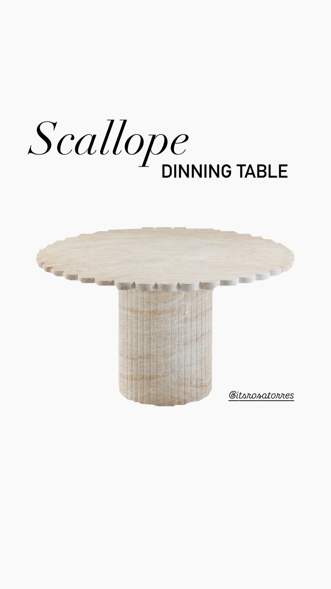 Gorgeous Scallope dinning table such a timeless home decor piece. In love with it… 

#dinningtable #scallope #family #familia #mesa #neutralable #neutral #walmart #walmartfinds

#LTKHome #LTKSeasonal #LTKActive