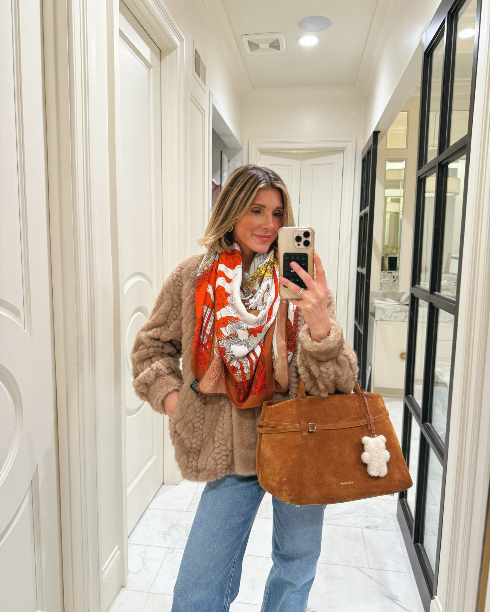 Love this faux fur cardigan 