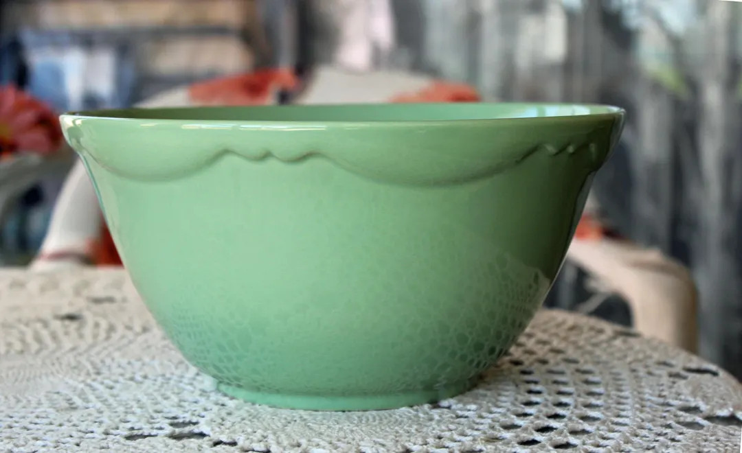 Gail Pittman Stoneware Bowl 9.25" Round 4.75"t Sage Green Southern Hospitality Collection Mixing/... | Etsy (US)