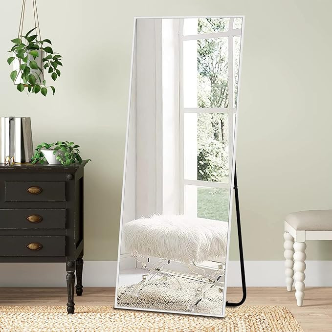 NeuType Full Length Mirror, 55"x20" Full Body Mirror with Stand Floor Mirror Full Length Standing... | Amazon (US)