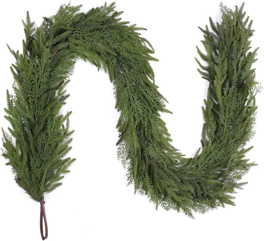 5FT Christmas Garland for Decoration Home Indoor Outdoor, Realistic Christmas Pine Garland Artifi... | Amazon (US)