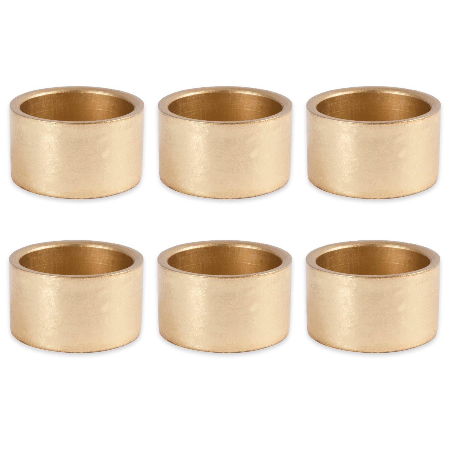 DII Basic Napkin Ring Collection Decorative, Gold, One Size, 6 Count | Amazon (US)