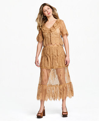 And Now ThisWomen's Lace Tiered Maxi Skirt | Macy's