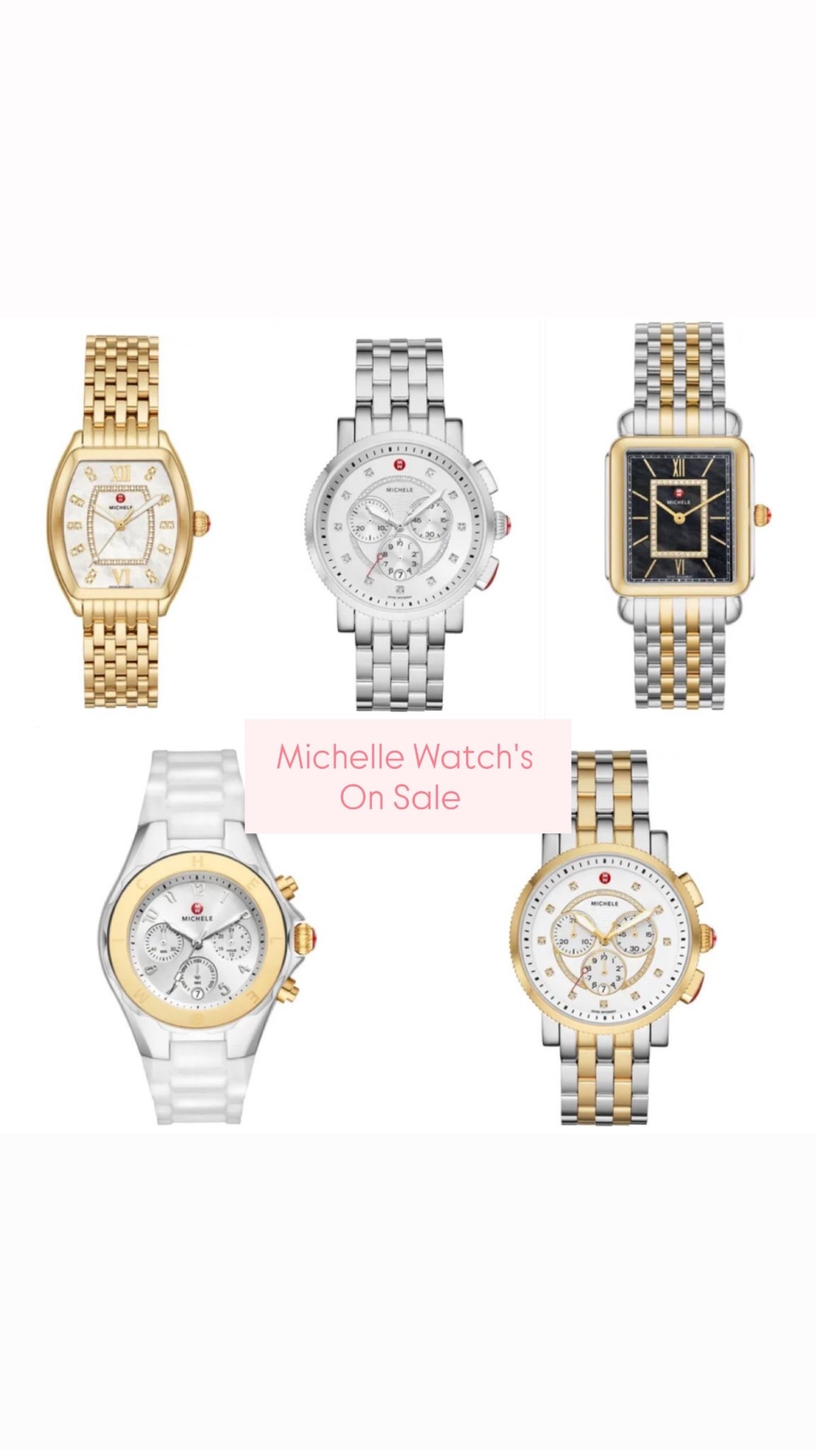 Michelle watches currently on sale 

I'm so glad you're here. Please follow up for more 💎￼￼

#LTKValentine #LTKdayinmylife #LTKmomlife