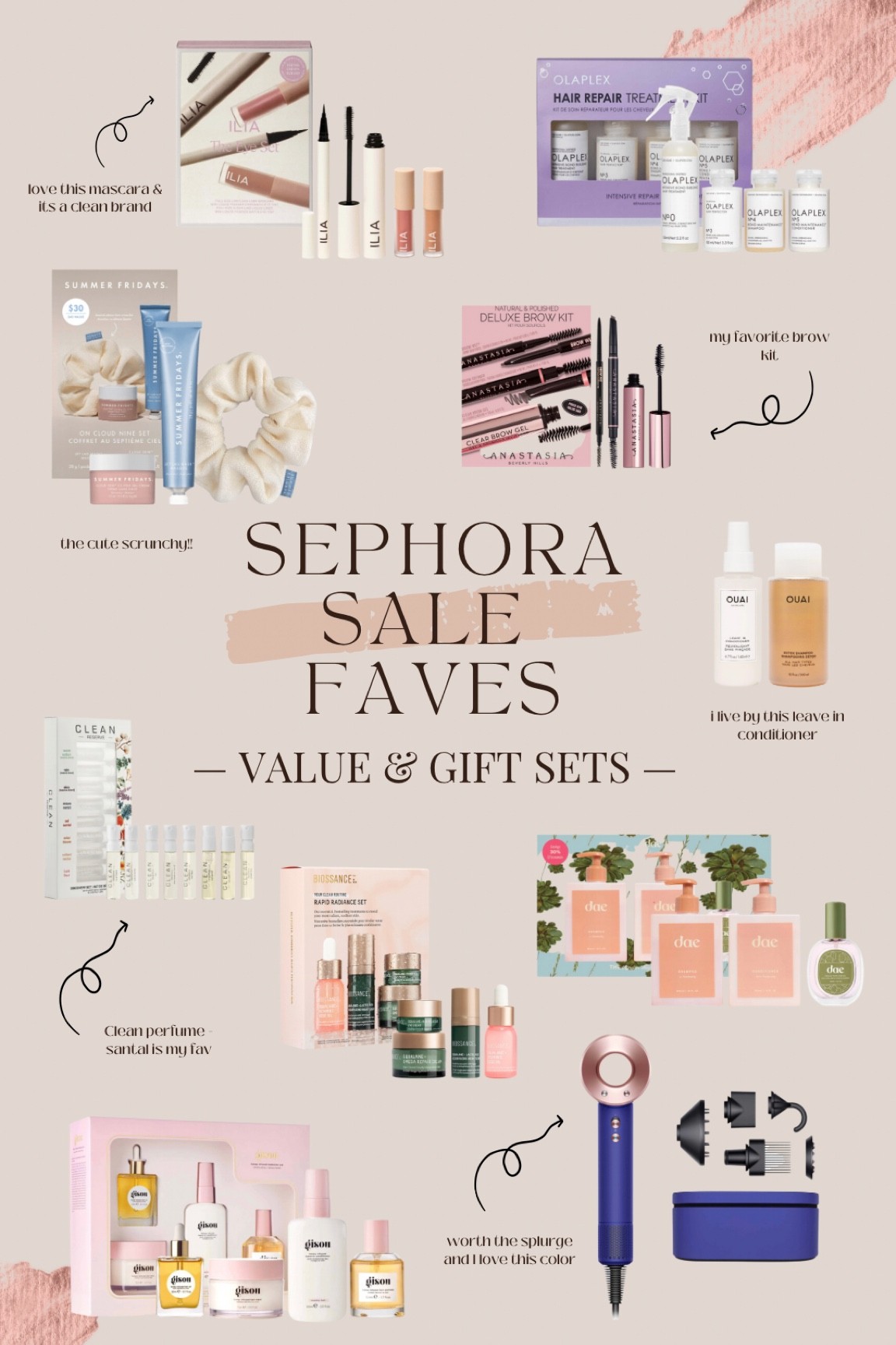 My favorite value/gift sets from the Sephora sale! Great time to stock up or get some early holiday shopping done. 

#LTKHoliday #LTKsalealert #LTKbeauty
