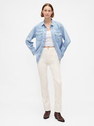 High Rise Corduroy '90s Slim Straight Pants | Gap (US)