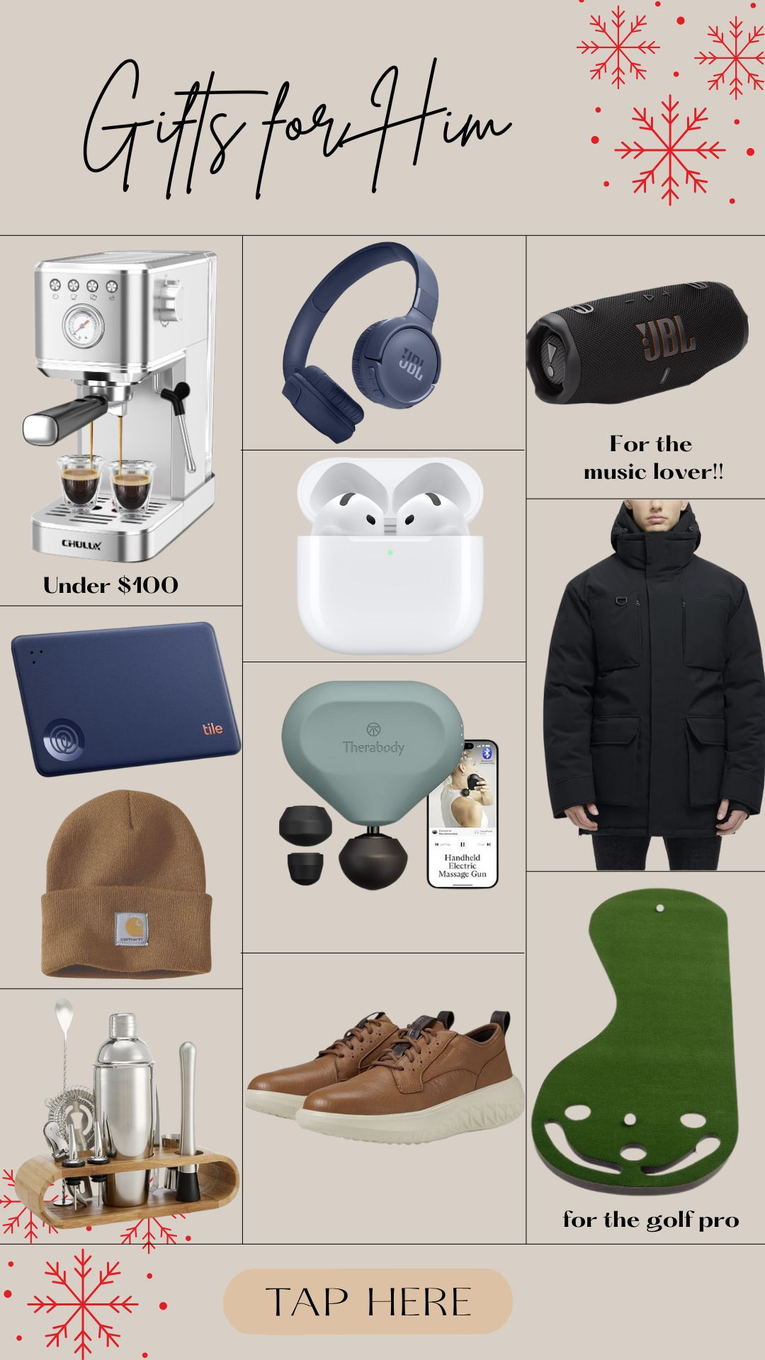 Gift guide for him! 

#LTKMens #LTKGiftGuide #LTKHoliday