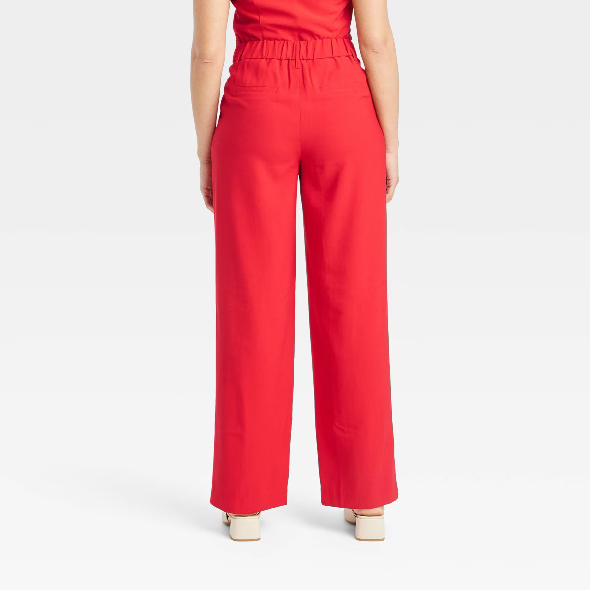 Women's High-Rise Pleat Front Straight Trousers - A New Day™ | Target